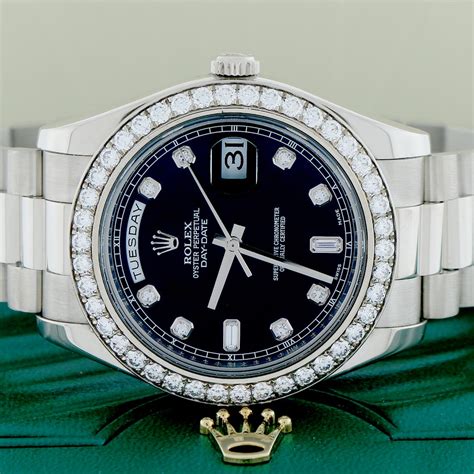 rolex day-date 18k white gold|Rolex presidential day date gold.